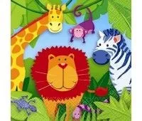 Джунглі, декор для дитячого свята прилади
