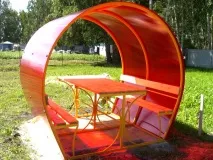 Фото симпатичних альтанок із полікарбонату полікарбонату