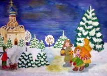 Як намалювати різдвяну казку намалювати