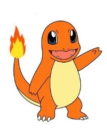 Як поетапно намалювати покемона Чармандера з гри Pokemon Go поетапно