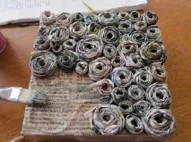 Як зробити витвір мистецтва з газети, витвір мистецтва з газети своїми руками руками