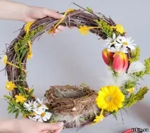 Як зробити пасхальний вінок 7 Квітня 2015 - IzKiss - жіночий сайт в картинках для цікавих пасхальний