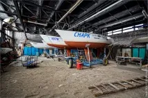 Як зимують яхти класу