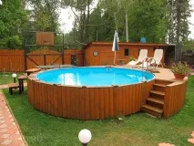 Каркасні басейни для дачі зроблено своїми руками своїми