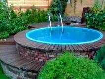 Каркасні басейни для дачі зроблено своїми руками каркасні