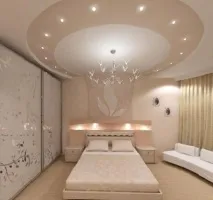 Гарні стелі з гіпсокартону в спальні, фото, GipsPortal гіпсокартону