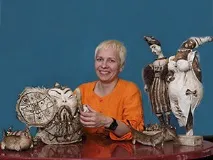 Майстер-клас Олени Сашиної - Коти із паперової глини олени
