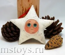 Майстер-клас новорічна ялинкова іграшка Зірочка зірочка