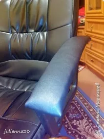 МК по ремонту ручок офісного крісла. після