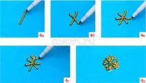 Новорічні аплікації для початкової школи паперу