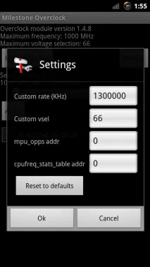 Розгін процесора на Motorola Droid 2 (A955), EXL - s Developer Blog motorola