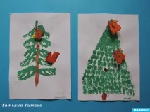Малювання ялинок різними способами різними