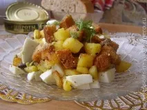 Салат зі шпротами, рецепти з фото яйця