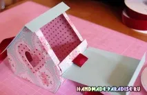 Шпаківня з паперу - подарункова упаковка для цукерок упаковка