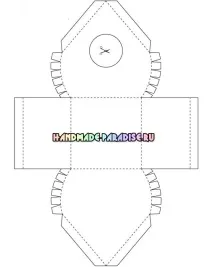 Шпаківня з паперу - подарункова упаковка для цукерок упаковка