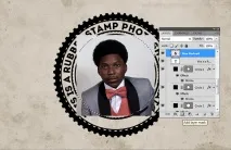 Створюємо Ефект Поштового Штампу у програмі Adobe Photoshop штампу