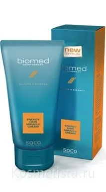 Ультразволожуючий крем для волосся Biomed Hairtherapy Energy Hair Miracle Cream Біомед відгуки hairtherapy