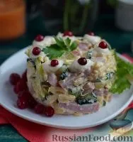 Салат з шинкою, На святковий стіл, рецепти з фото на 96 рецептів салат
