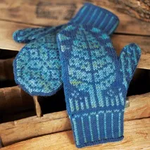 Mănuși de tricotat cu model