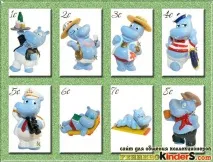 Бегемоти на відпочинку 1992 (Happy Hippos Holiday) - Kinder Surprise Ferrero Toy Egg (Kinder Eggs) бегемоти