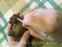 Білоукраїнська глиняна свистулька (майстер-клас) отвір