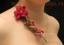 Фото майстер-клас Кольє з квітів майстер-клас