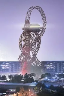 Грандіозна архітектурна споруда ArcelorMittal Orbit архітектурна