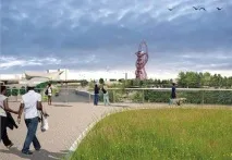 Грандіозна архітектурна споруда ArcelorMittal Orbit грандіозна