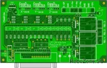 Інтерфейсна плата зопторозв’язкою порту LPT для верстата ЧПУ (CNC) V2 зопторозв