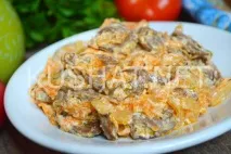 Курячі серця в сметані серця