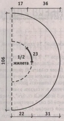 Жилет в’язаний по колу язаний