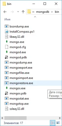 MongoDB, Встановлення на Windows MongoDB