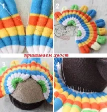 М’яка іграшка зі шкарпеток своїми руками форма руками