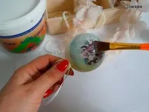 Новорічні кулі своїми руками у техніці декупаж новорічні