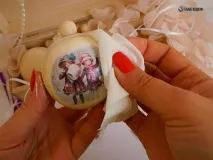 Новорічні кулі своїми руками у техніці декупаж кулі
