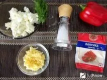 Запечений перець фарширований сиром перець