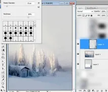 Малюємо різдвяну листівку у фотошопі різдвяну
