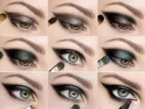 Smoky eyes - для зелених очей (26 фото) Як зробити легкий макіяж на сіро-зелені очі, покрокове очей