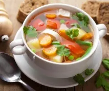 Суп без засмаження з курячої грудки з овочами курячої