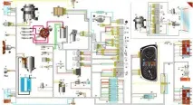 Схема електроустаткування автомобіля ЗАЗ-110206 Таврія автомобіля