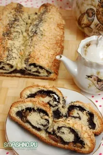 Смачний маковий рулет рулет