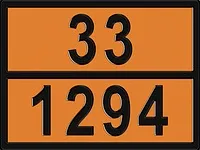 Знак - Небезпечний вантаж - 33-1294 (толуол) продаж, ціна вантаж