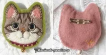 Брошки з кішечками гладдю