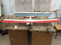 Літак з двигуном від бензопили його