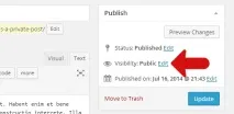 Як приховати запис у wordpress, Бізнес блог Макса Метельова запис