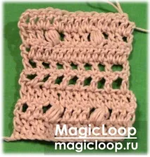 Кардиган гачком Шик, MagicLoop язати