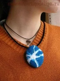 Майстер-клас з валяння Кріплення для валяних кулонів та підвісок кулонів