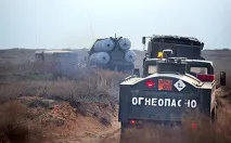 На полігоні під Астраханню загорівся двигун ракети полігоні