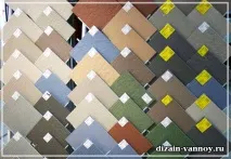 Зразки плитки для ванної кімнати, колекції та комплекти ванної