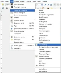 Основні прийомироботи в LibreOffice Writer основні